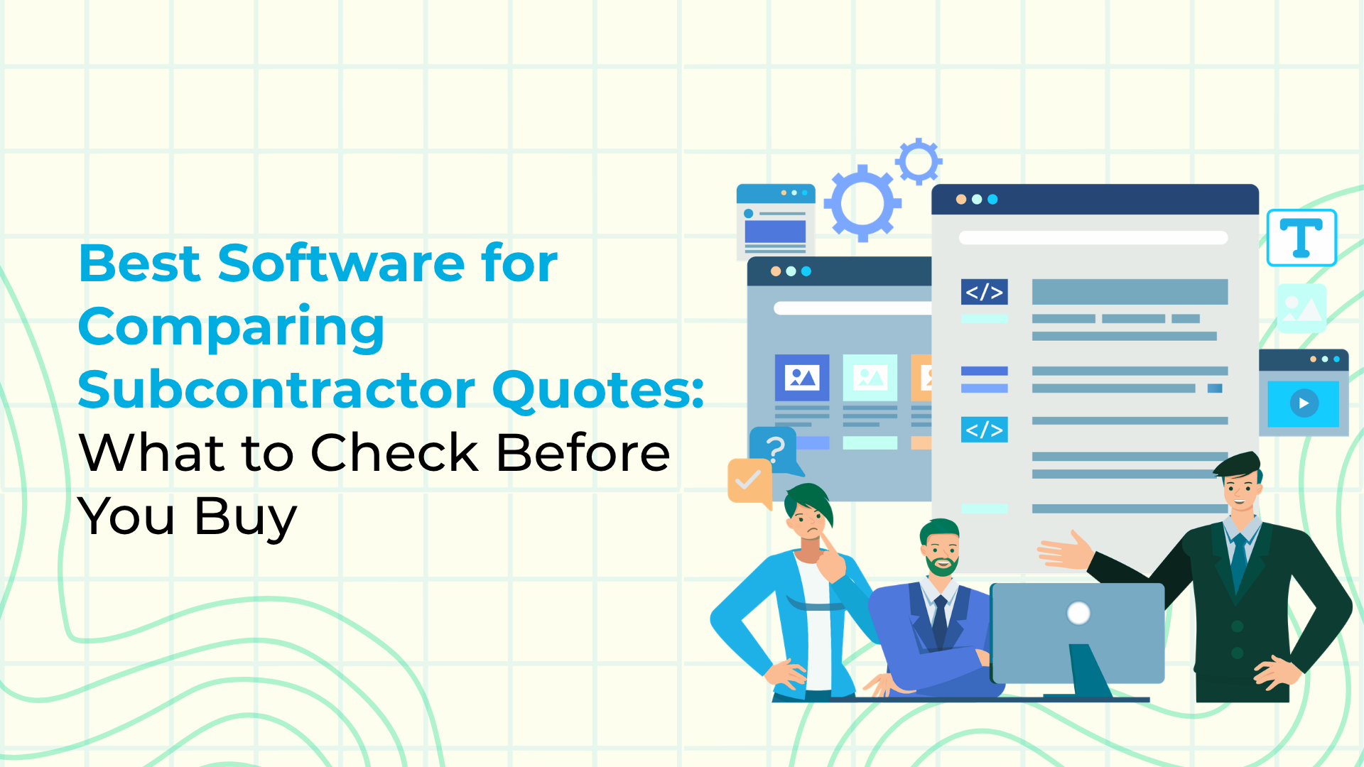 best software for comparing subcontractor quotes